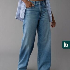 AE Strigid Super High-Waisted Ultra Wide-Leg Jean